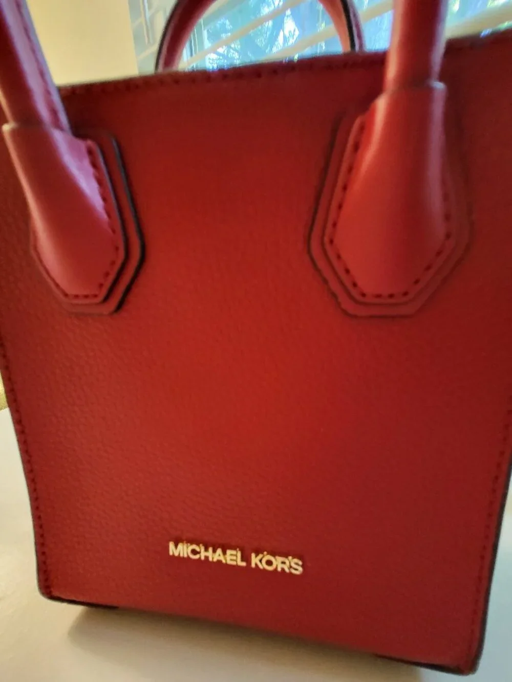 Michael Kors Red Leather Crossbody -- Brand New, Classic & Chic